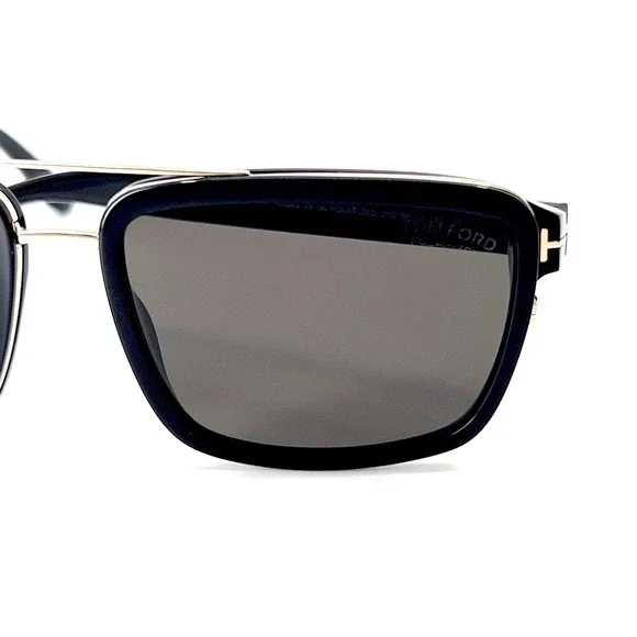 NEW!!! TOM FORD Anders Sunglasses TF780 01D Polarized Authentic - Picture 5 of 11